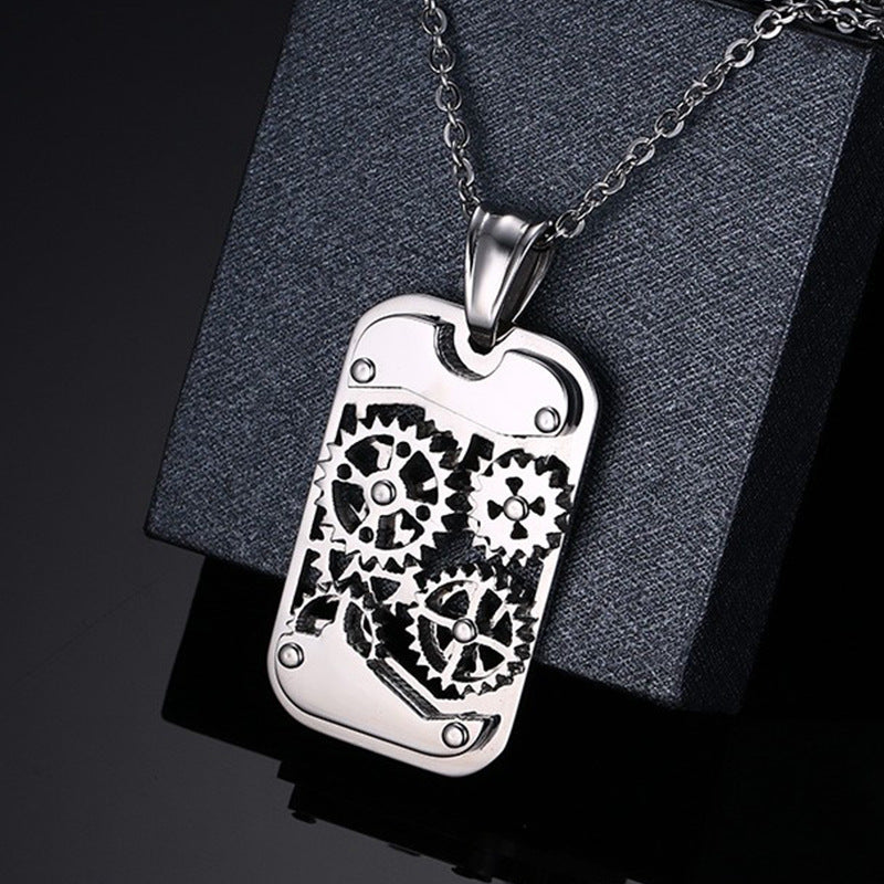 Rotating Tag Necklace