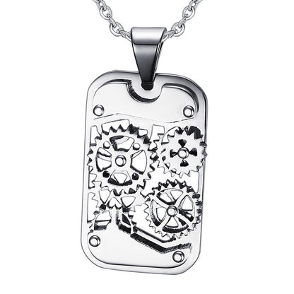 Rotating Tag Necklace