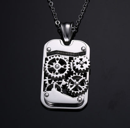 Rotating Tag Necklace